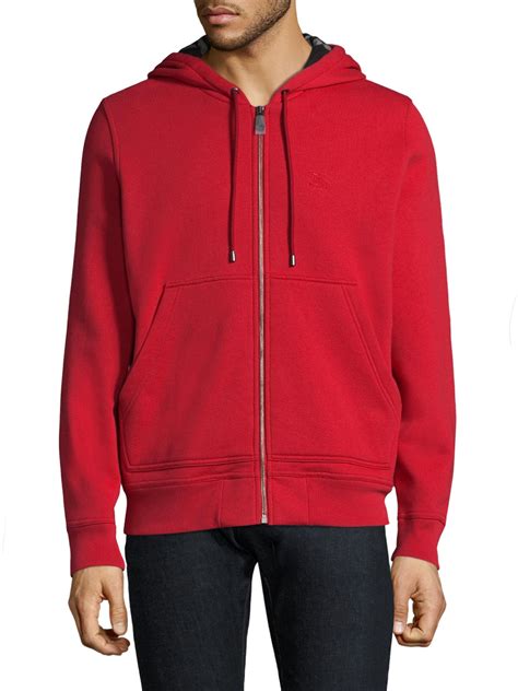 burberry hoodie mens red|burberry hoodie men sale.